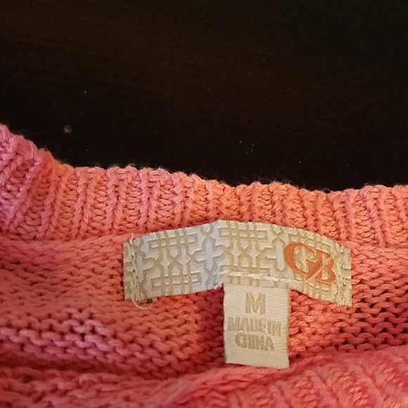 Gianni Bini Tangerine Crocheted Sweater - Picture 5 of 7